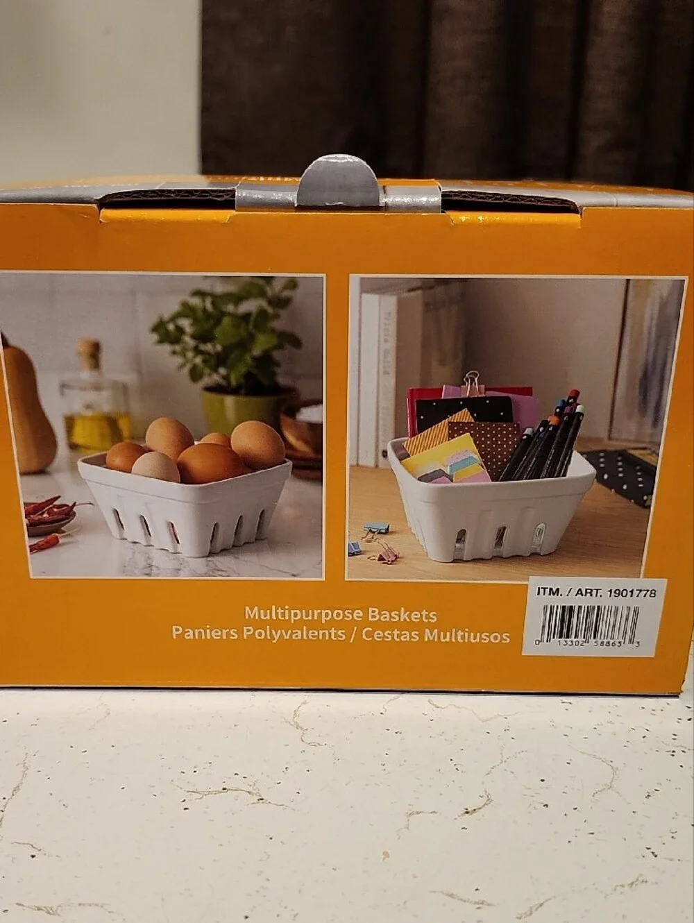 White Multipurpose Basket Set (3-Pack)